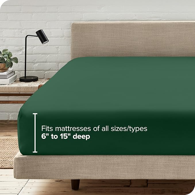 Bare Home Fitted Bottom Sheet Twin Size - Image 6