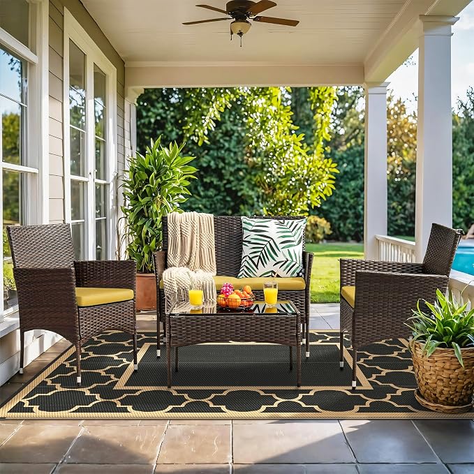 GENIMO 5' x 8' Outdoor Rug Waterproof - Image 2
