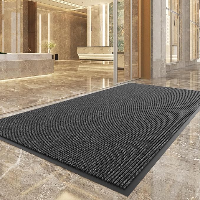 Durable Front Door Mat, Heavy Duty Indoor Outdoor Doormat, 60” x 36” Low - Image 2