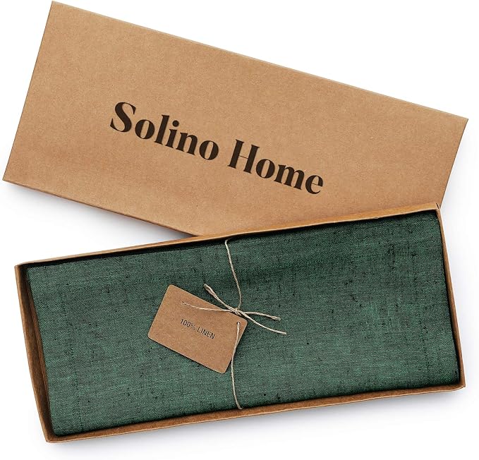 Solino Home Linen Table Runner 144 Inches Long - Image 5