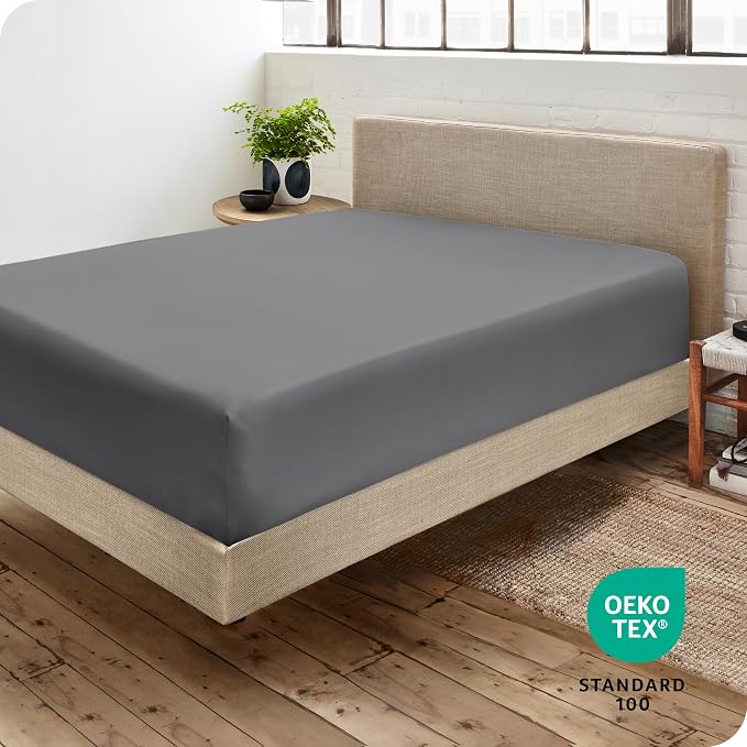Bare Home Fitted Bottom Sheet Split Head Flex King Size - Image 5