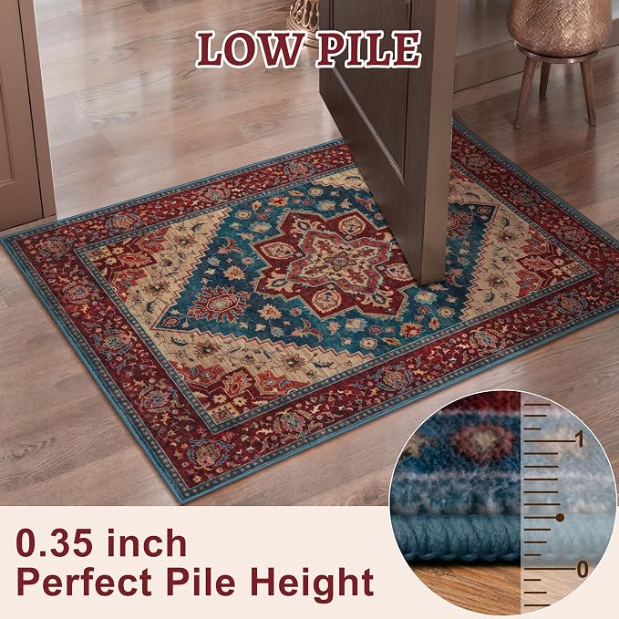 Tangsoo Vintage Small 2x3 Washable Rugs - Image 5