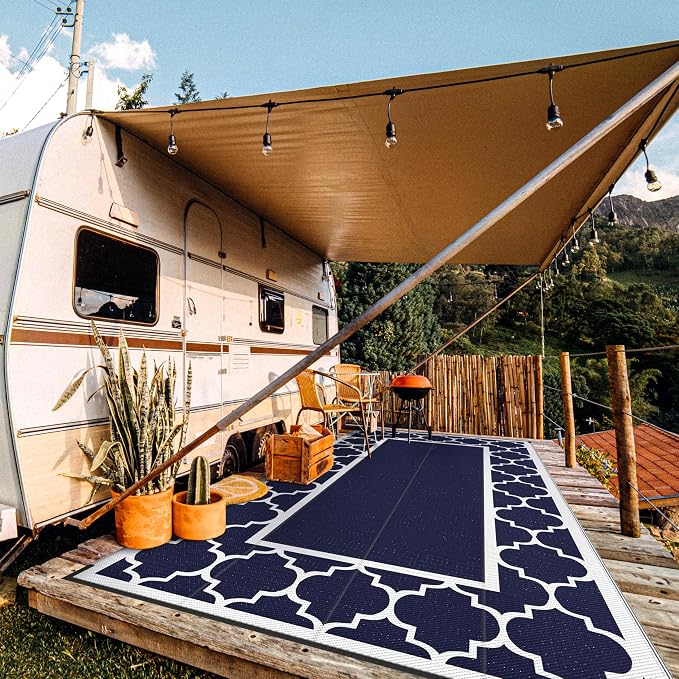 GENIMO 9' x 18' Outdoor Rug Waterproof - Image 2