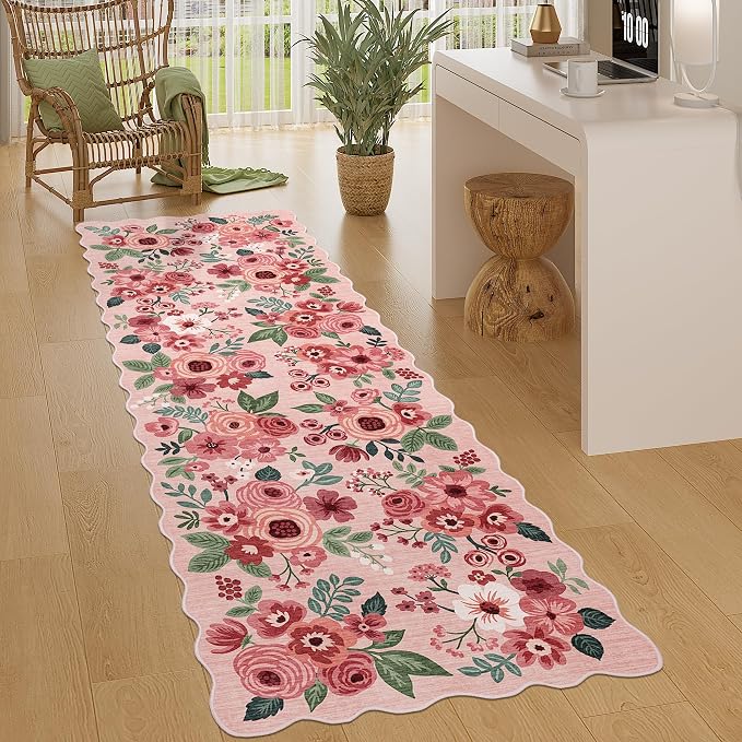 DUKINO 2x10 Runner Rug for Hallway, Washable Kitchen Rug - Image 2
