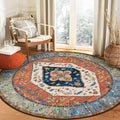 Lahome Boho Washable 5Ft Round Area Rug, Non-Slip Throw Untra-Thin Round Carpet by Lahome