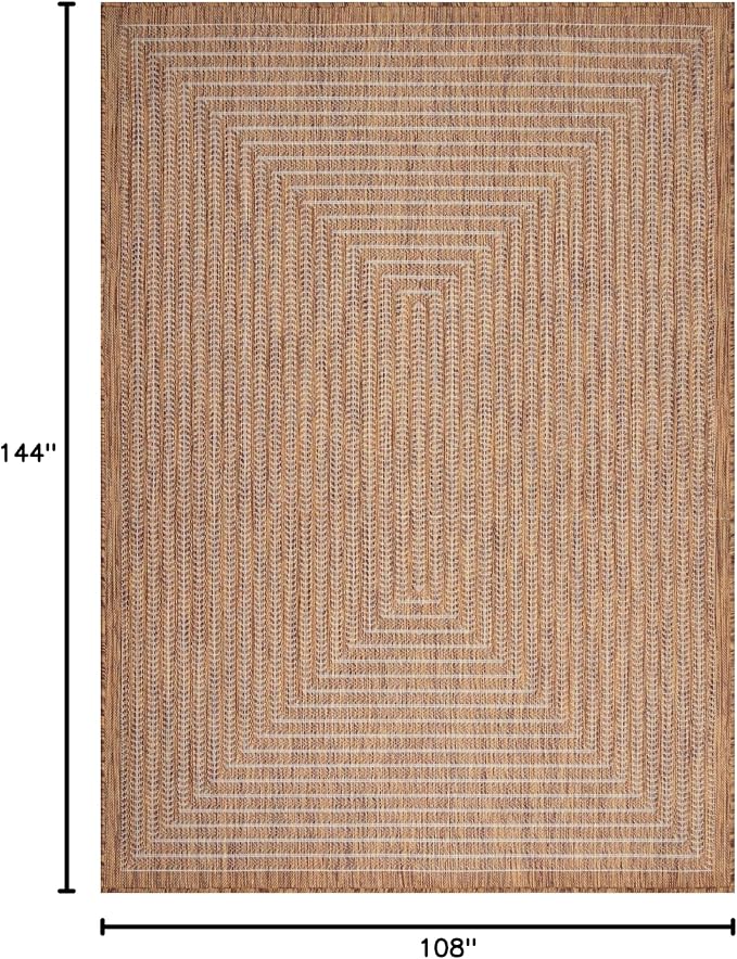 Adiva Rugs Outdoor Indoor Area Rug, Weather Resistant, Stain Resistant Floor Mat - Image 2