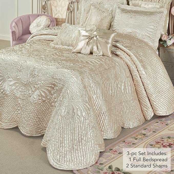 Touch of Class Portia Luxury Bedding | Neutral Pearl | Premier Quilted - Image 2