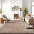 Rugshop Bohemian Stripe Stain Resistant High Traffic Living Room Kitchen by Rugshop