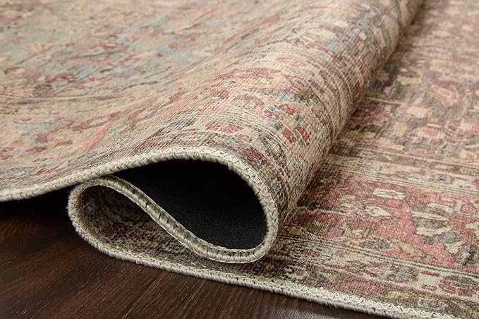 Loloi Adrian Collection ADR-06 Ocean/Clay 2'-6" x 7'-6", .19" Thick Runner Rug - Image 5