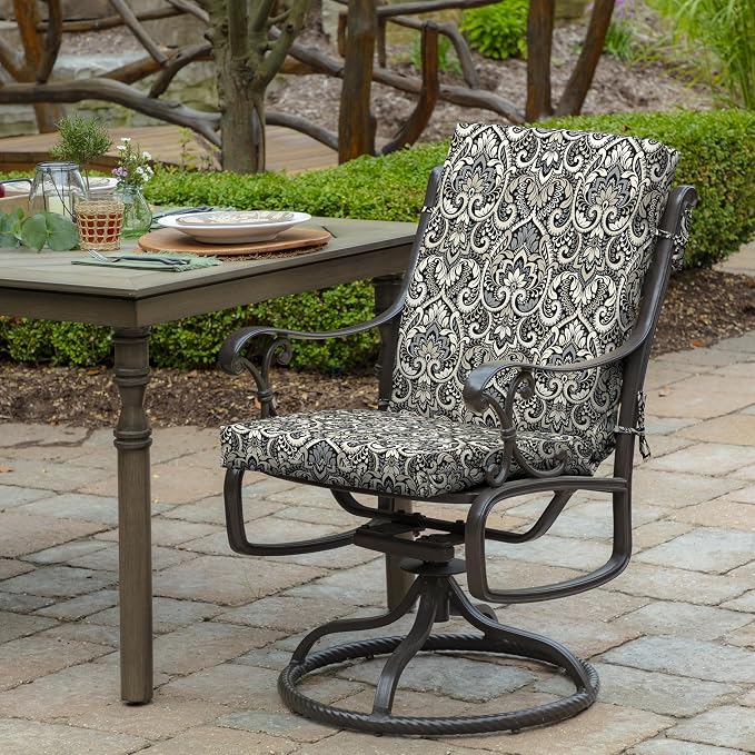 Arden Outdoor Midback Chair Cushion, 18 x 16.5, Rain-Proof, Fade Resistant - Image 2