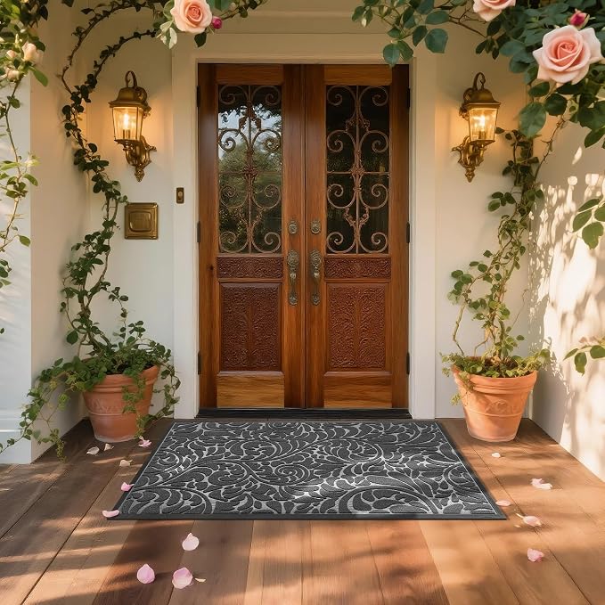 Yimobra Extra Large Door Mat 60x36, Waterproof Sturdy Outdoor Mats - Image 3