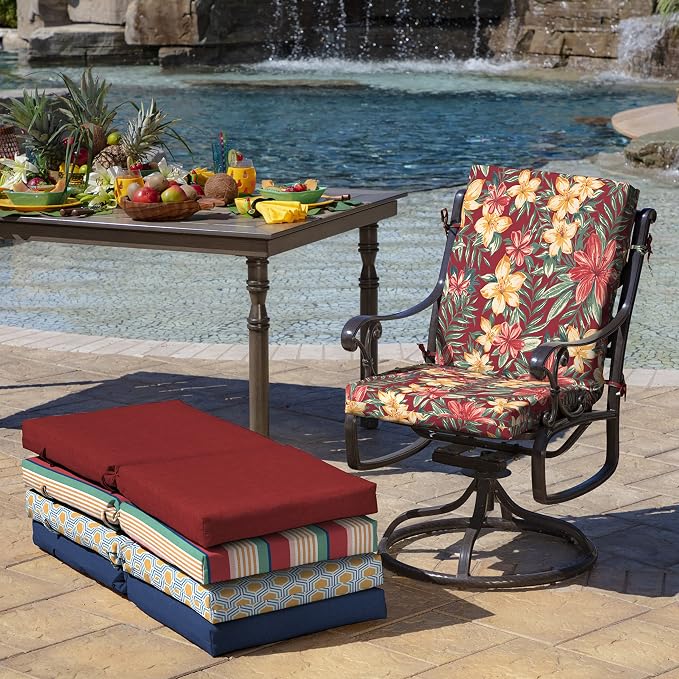 Arden Outdoor Dining Chair Cushion, 20 x 20, Rain-Proof, Fade Resistant - Image 6