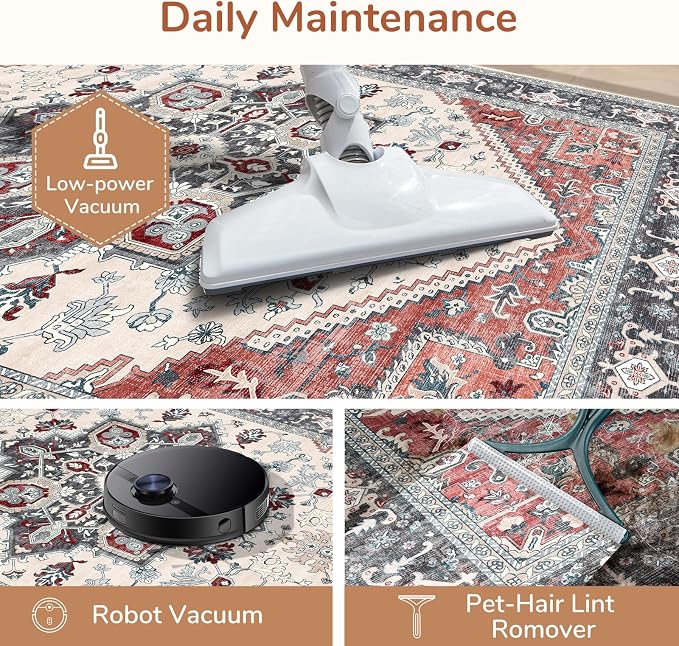 OPPODREAM Thin 8x10 Area Rugs, Washable Rugs 8x10 - Image 5