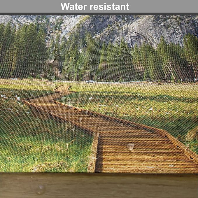Ambesonne Yosemite Place Mats Set of 4, North Dome as Seen from The Valley - Image 6
