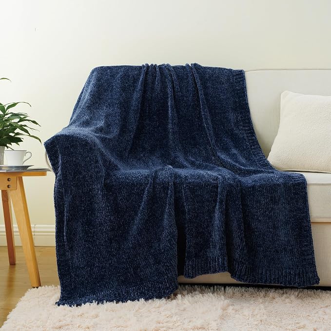 BATTILO HOME Navy Throw Blanket - Image 3