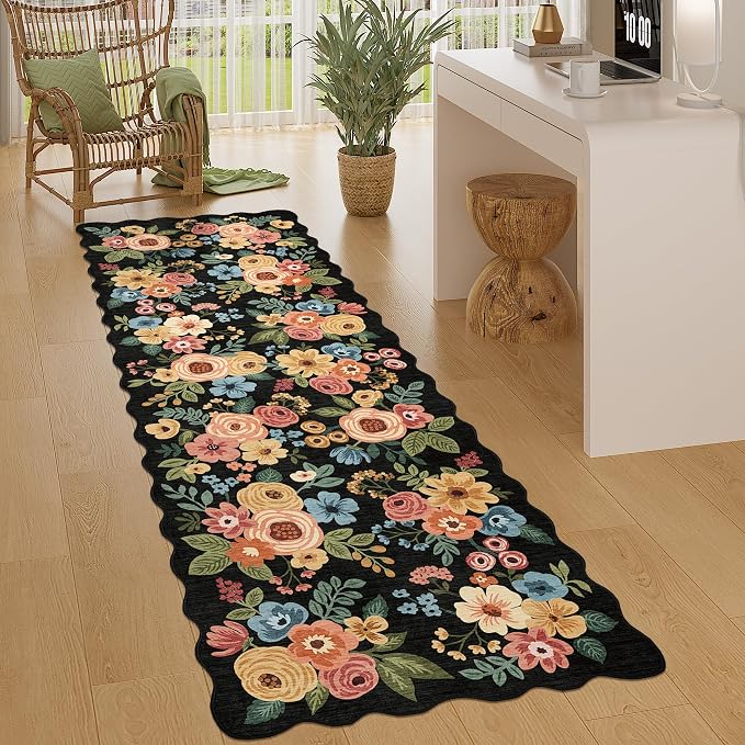 DUKINO 2x10 Runner Rug for Hallway, Washable Kitchen Rug - Image 2