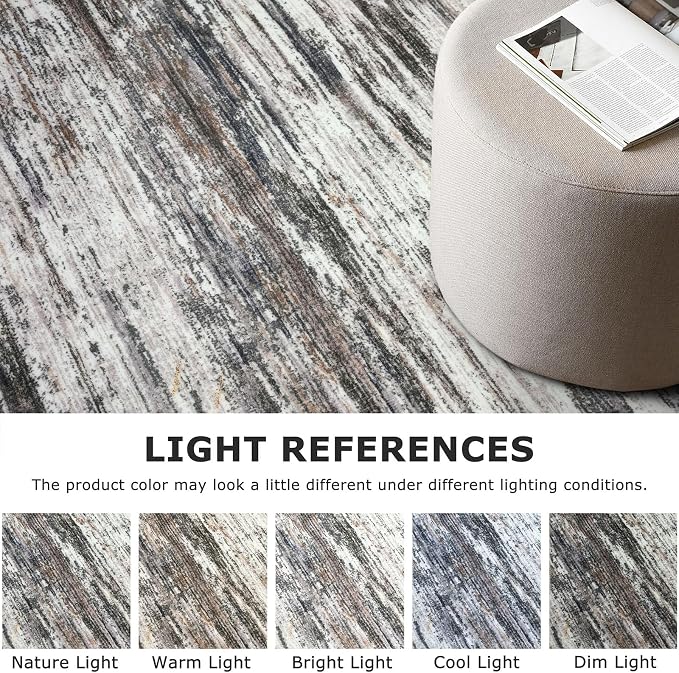 2x3 Modern Abstract Rug for Entryway, Washable Non-Slip Kitchen Rugs, Low-Pile - Image 4