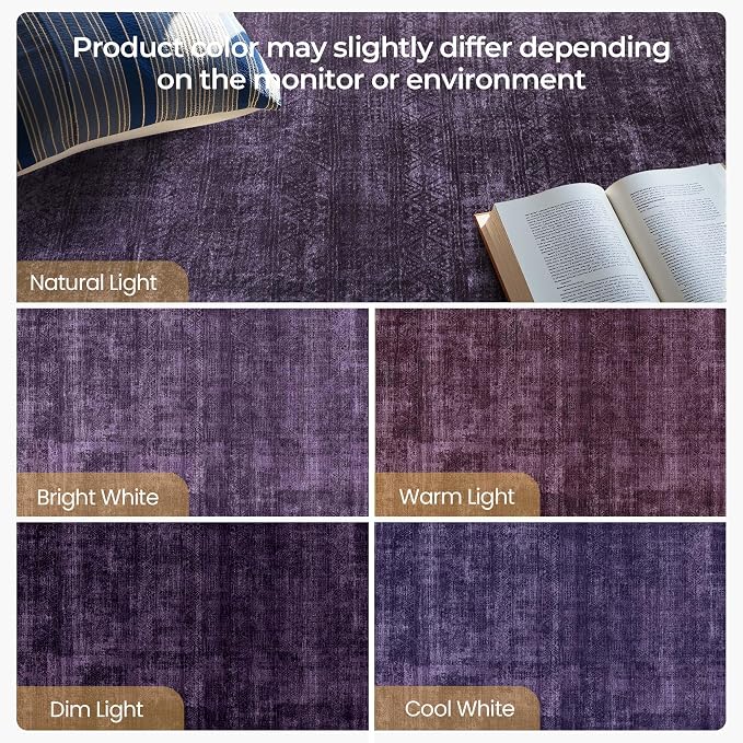 Kokia Abstract Area Rugs Washable Indoor 6x9 Rug Boho Distressed Retro Low Pile - Image 2