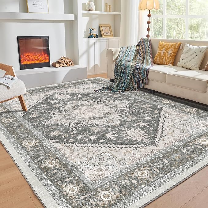 OPPODREAM Thin Area Rugs 5x7, 5x7 Washable Rug by OPPODREAM