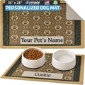 Drymate Personalized Pet Bowl Placemat, Custom Dog & Cat Food Feeding Mat by Drymate