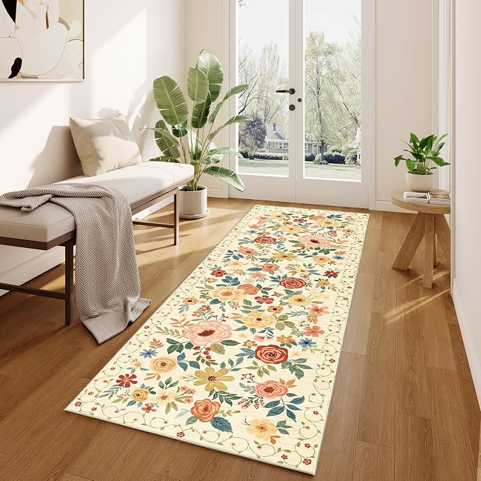 DUKINO 2x6 Runner Rug for Hallway, Washable Kitchen Runner Rug - Image 2