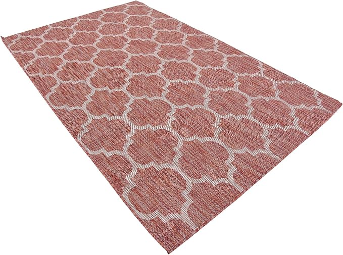 Unique Loom Outdoor Trellis Collection Area Rug - Image 5