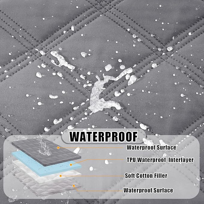 Smiry Waterproof Dog Bed Cover Blanket 68x82, Soft Reversible Pet Blanket - Image 2