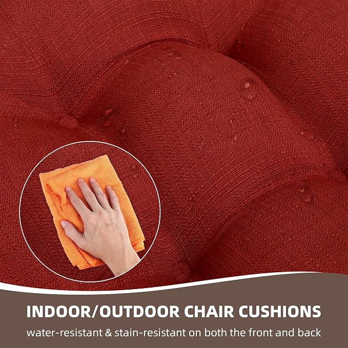 RACE LEAF Patio Chair Cushions 19x19 4 Pack, Thickened Outdoor Seat Cushions - Image 6