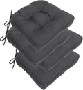 RACE LEAF 4 Pack Patio Chair Cushions 17x17 Inch, Thickened Waterproof Cushions by RACELEAF