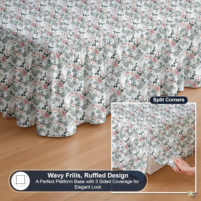 Cottington Lane Ruffled Bed Skirt King Size - Image 7