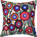 Floral Poppy Pillow Cover White Red Floral Outdoor Pillowcase Suzani Accent by Kashmir+Designs
