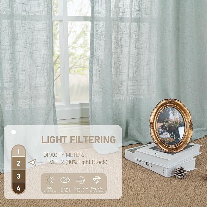 LAMIT Extra Wide Linen Curtains - Image 4