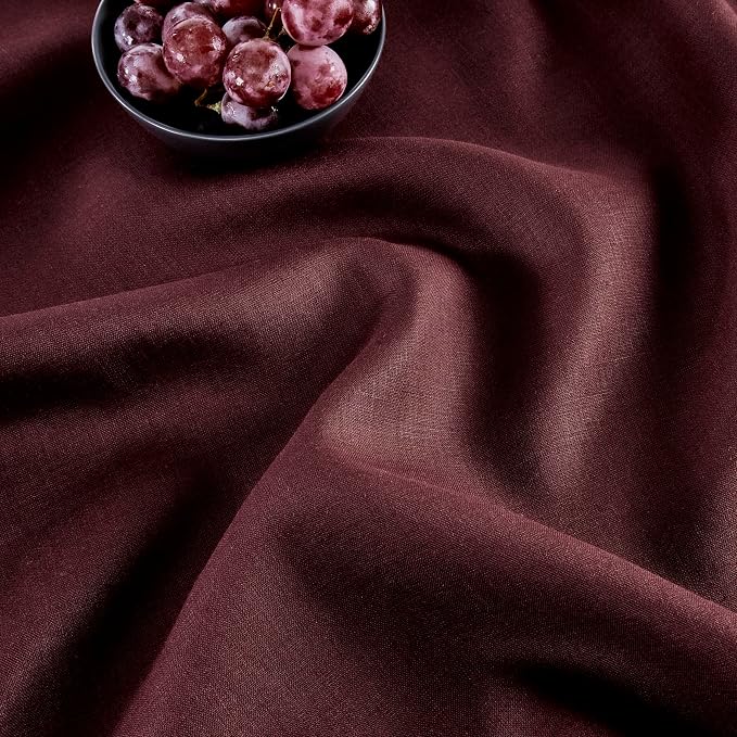 Solino Home Linen Burgundy Table Runner 132 Inches Long - Image 9