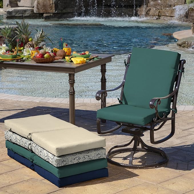 Arden Outdoor Dining Chair Cushion, 20 x 20, Rain-Proof, Fade Resistant - Image 7