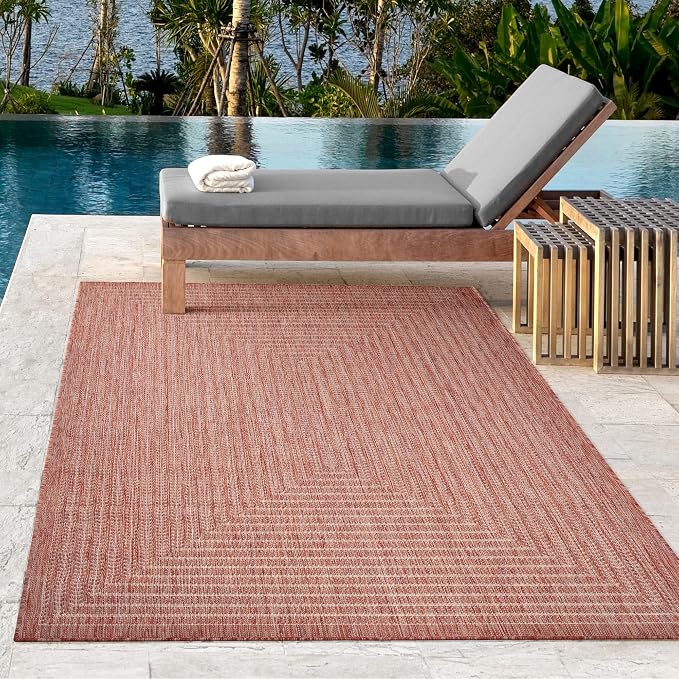 Adiva Rugs Outdoor Indoor Area Rug, Weather Resistant, Stain Resistant Floor Mat - Image 4