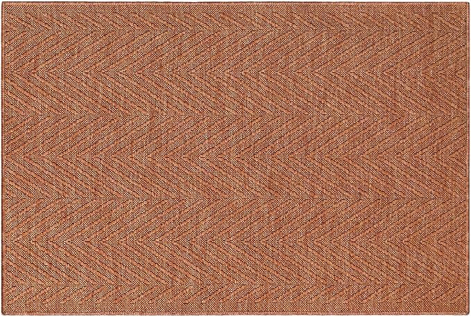 TOWN & COUNTRY BASICS Pax Herringbone Textured Solid Everwash® Washable Area Rug by TOWN+%26+COUNTRY+BASICS