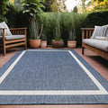 Bordered Outdoor Rug 6x9 Washable Outside Carpet by Unknown