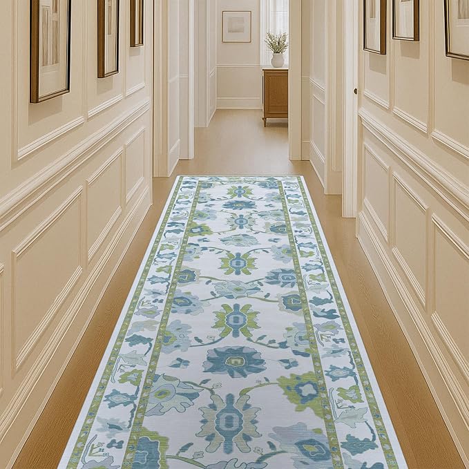 Green Oushak Rug, Modern Rugs, Small Throw, Accent Area Rug by FameLiving%7COushakRugs