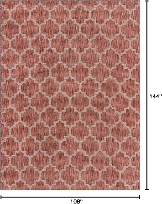Unique Loom Outdoor Trellis Collection Area Rug - Image 2
