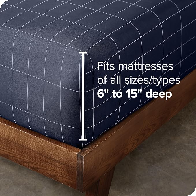 Bare Home Fitted Bottom Sheet Twin Size - Image 3