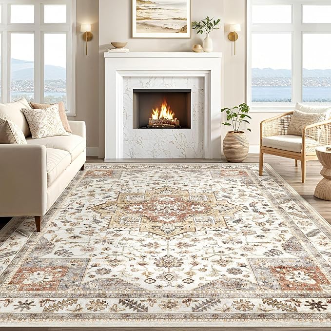 Vintage Living Room Area Rug 6x9 - Image 5