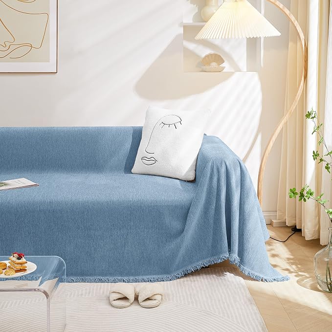 MEETSKY Couch Covers for 2 Cushion Couch Sofa Recliner Couch Cover L Shape Sofa - Image 2