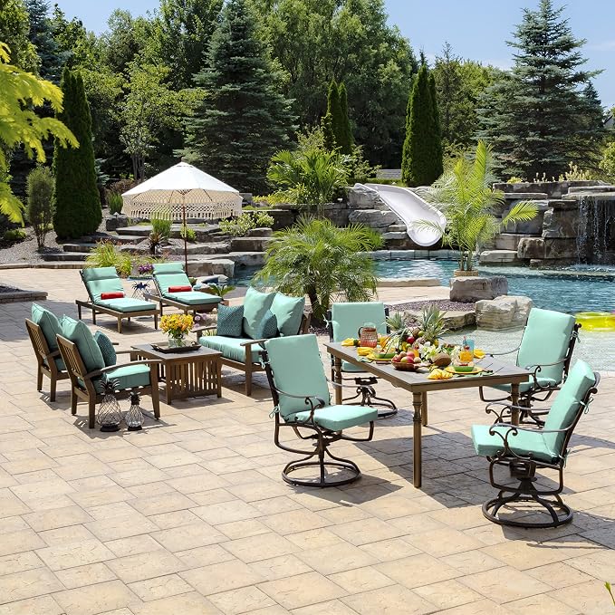 Arden Outdoor Deep Seat Cushion Set, 24 in x 24 in, Weather-Proof, Rain-Proof - Image 9
