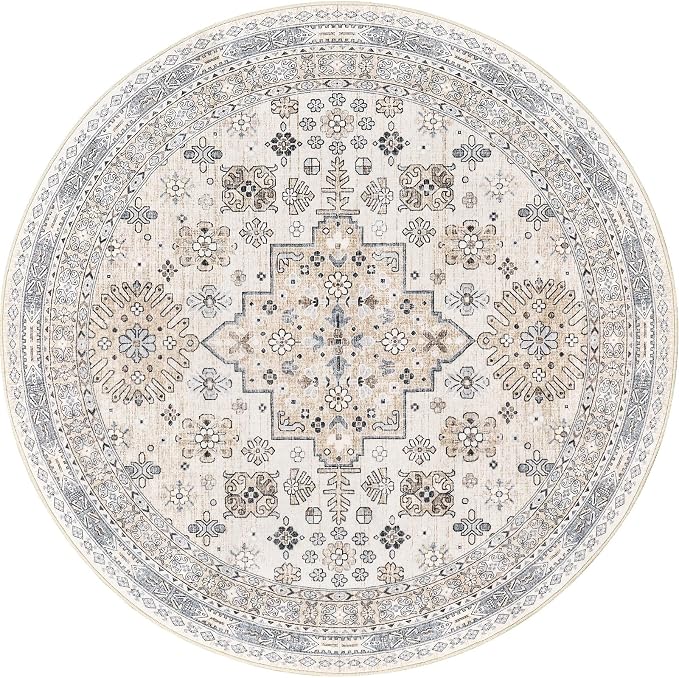 zesthome Washable Round Rug - 5ft Ultra-Thin Circle Area Rugs - Image 2
