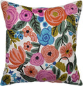 Roses Floral Pillow Cover Flower Farmhouse Chair Cushion Suzani Flowers by Kashmir+Designs