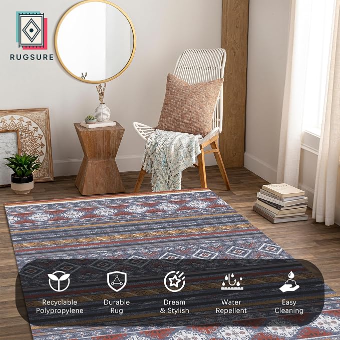 RUGSURE Washable Area Rugs 8' x 10' - Image 4