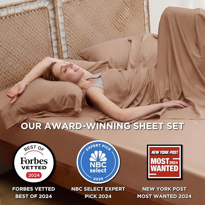Bedsure King Size Sheets Set, Cooling Sheets - Image 2
