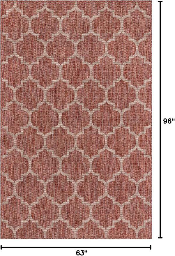 Unique Loom Outdoor Trellis Collection Area Rug - Image 2