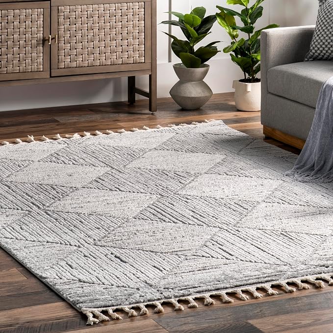 nuLOOM Kerry Light Grey, Soft and Cozy, High Traffic, Stain Resistant, Easy - Image 8