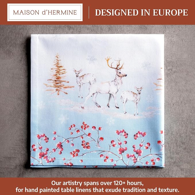 Maison d' Hermine Cloth Napkins Set of 4 100% Cotton - Image 2